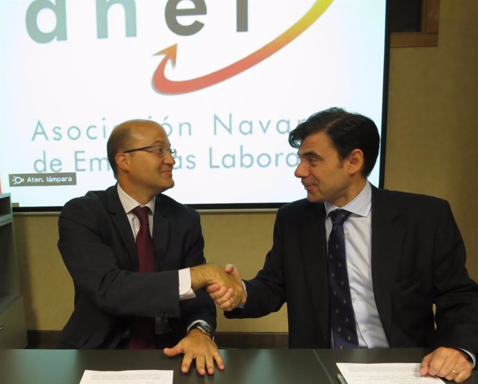 Carlos Fernández Valdivielso e Ignacio Ugalde firman acuerdo CEIN-ANEL.