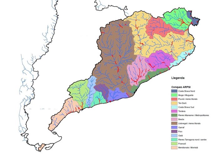 Mapa de riesgo de inundaciones de la ACA