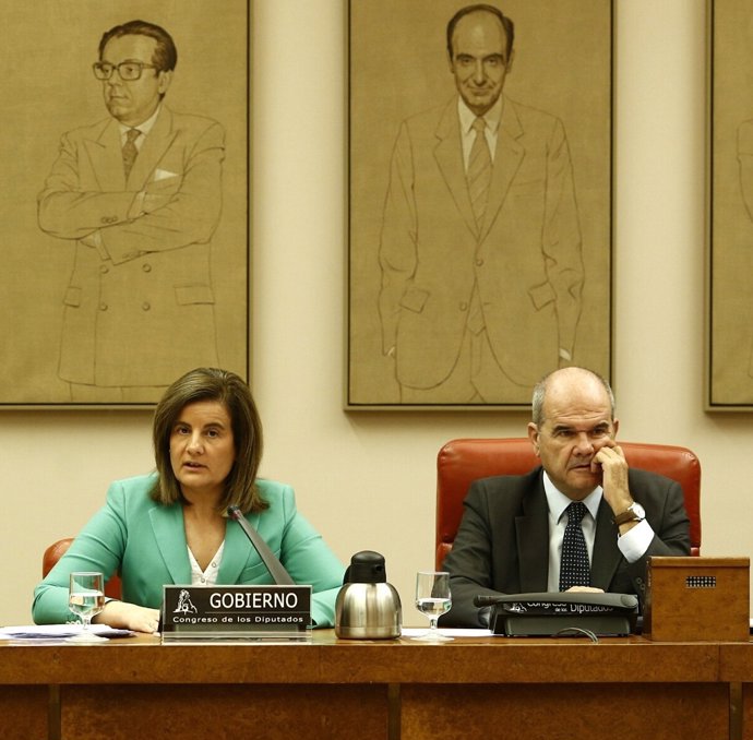 Fátima Báñez, en la Comisión del Pacto de Toledo que preside Manuel Chaves