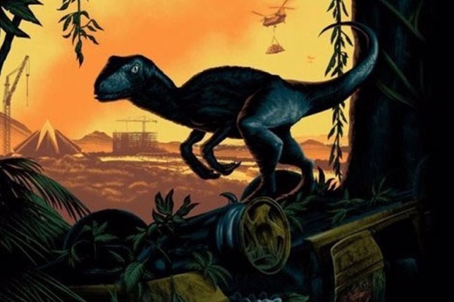 Cartel promocional de Jurassic World