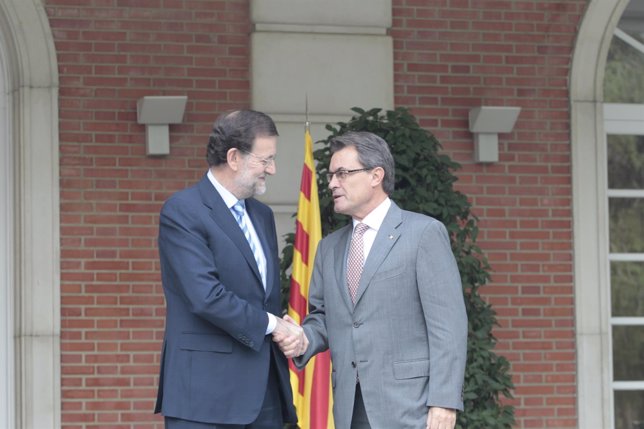 Artur Mas y Mariano Rajoy se reúnen en la Moncloa