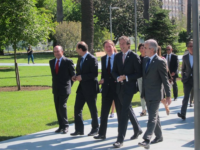 Inauguración de los nuevos Jardines de Pereda