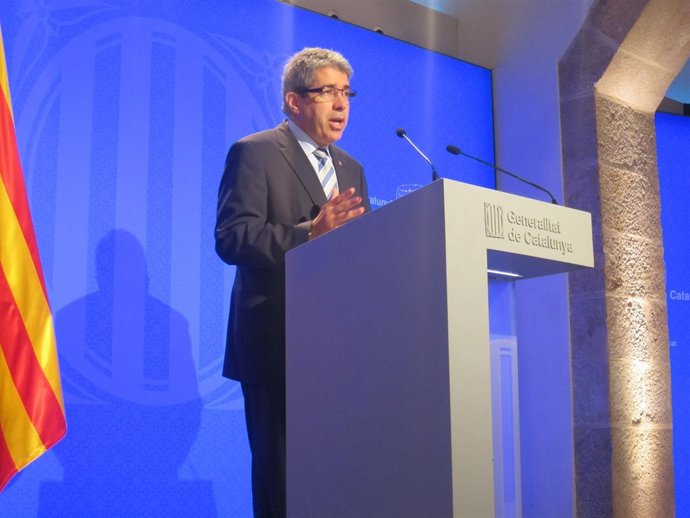 El portavoz del Govern Francesc Homs, tras la reunión del Consell Executiu