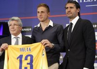 Oblak: "Soy consciente de que vengo a reemplazar a Courtois"