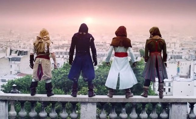 Assassins Creed Unity haciendo Parkour