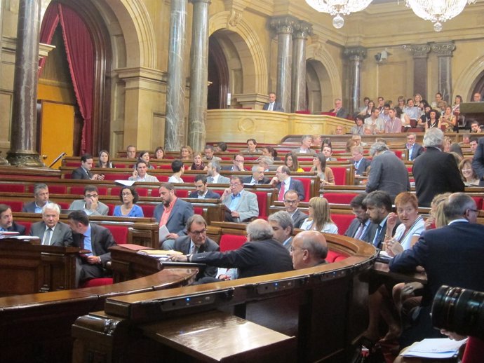 Pleno del Parlament catalán