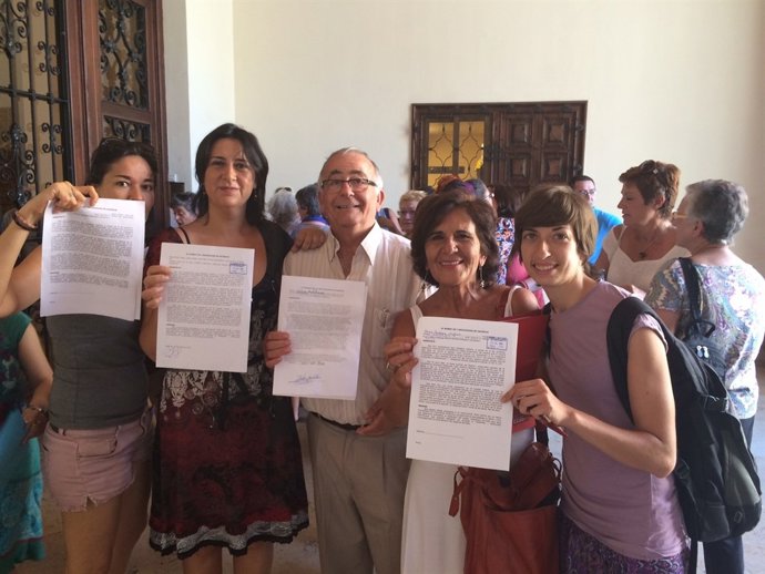 La Coordinadora Feminista en la acción por "el derecho a decidir"