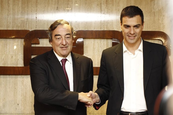 Pedro Sánchez y Juan Rosell