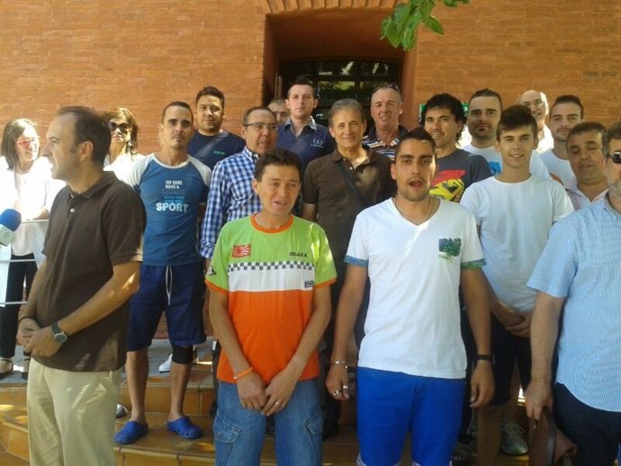 Pedro Escobar en la casa Roja de Llerena