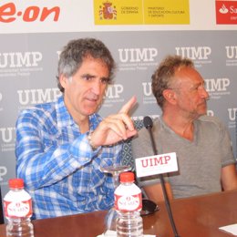 Mikel Erentxun (Duncan Dhu) y Rafa Sánchez (La Unión) en la UIMP