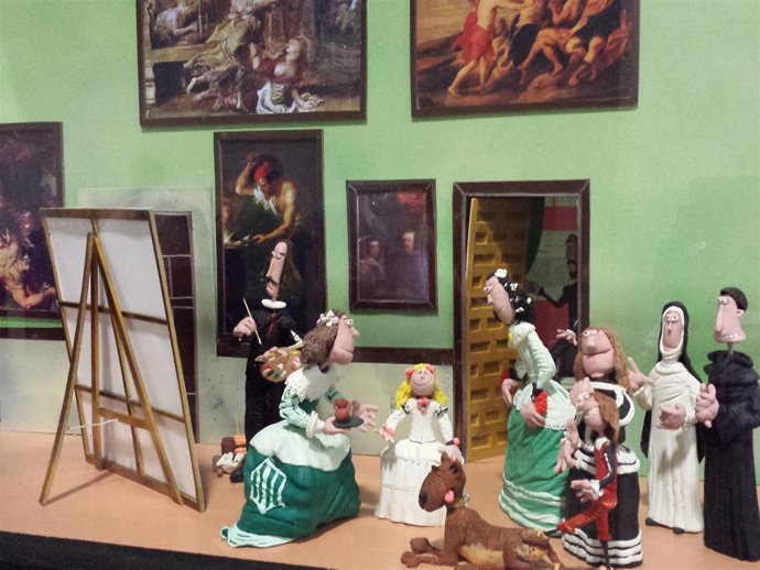 Recreación de 'Las Meninas' en plastilina