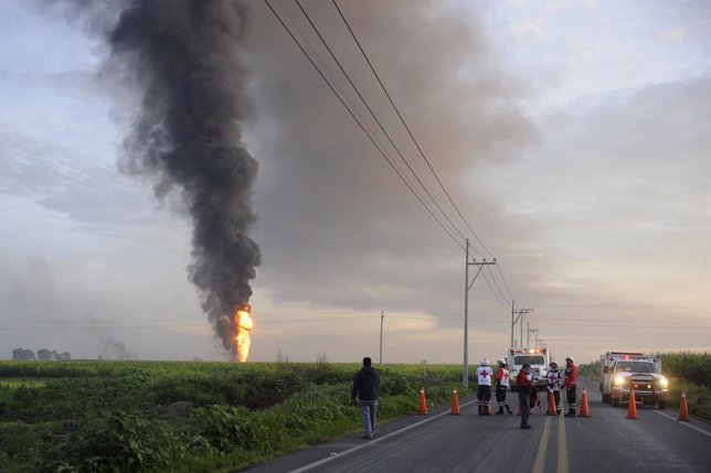 Explosión en Pemex, México