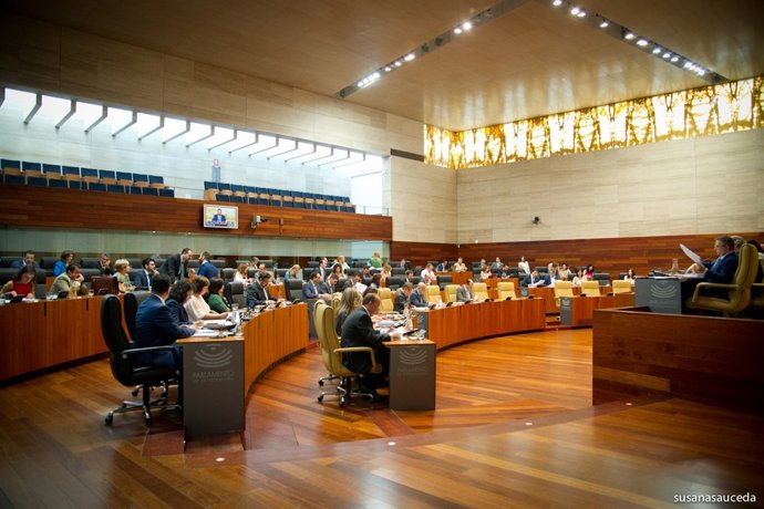 Pleno del Parlamento de Extremadura