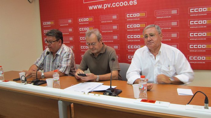 Sindicatos valencianos UGT, CCOO, CSI·F