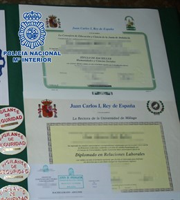 Operación Eladio de títulos académicos falsos Policía Nacional