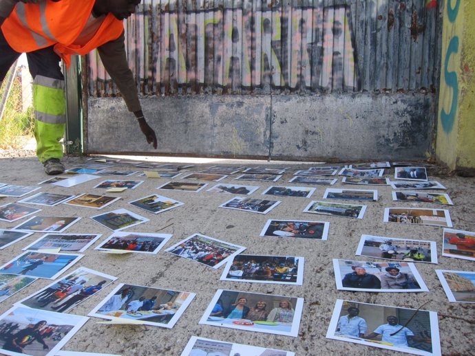 Fotografías conmemorativas del primer aniversario del desalojo