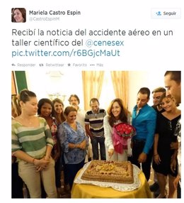 Mariela Castro habla en Twitter de su supuesta muerte