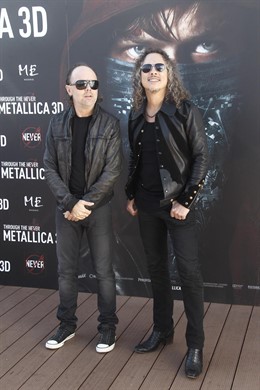 Lars Ulrich y Kirk Hammett de Metallica
