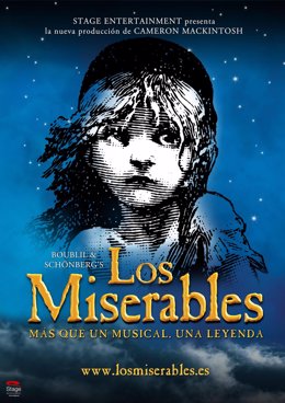 Cartel del musical Los Miserables