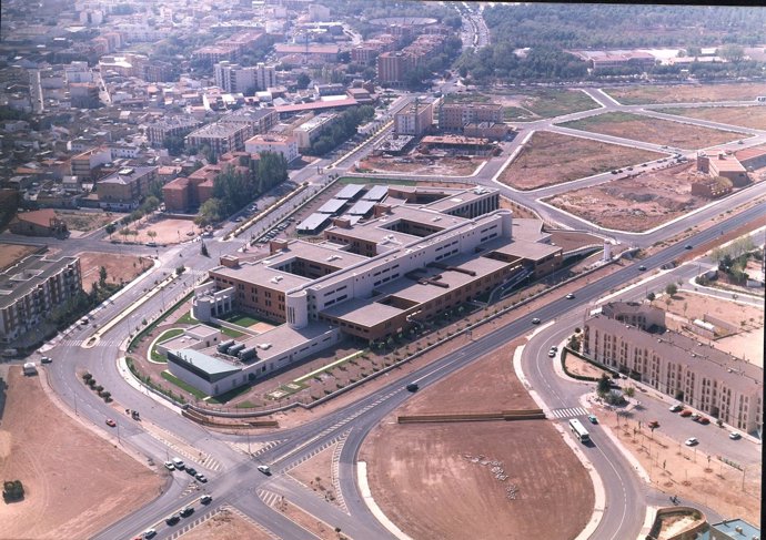Vista aérea Mancha Centro, hospital, Ciudad Real, Alcázar
