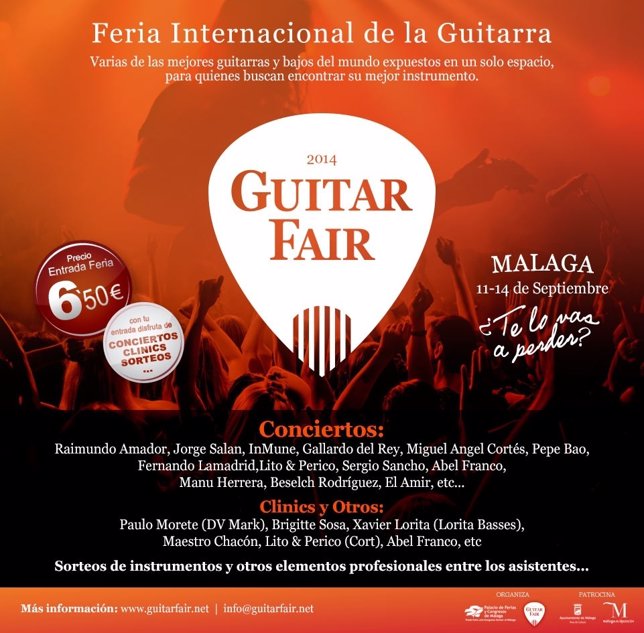 Cartel de la Feria Internacional de la Guitarra Fycma Málaga