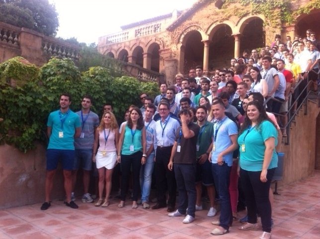 El presidente de la Generalitat Artur Mas en la Escuela de Verano de la JNC