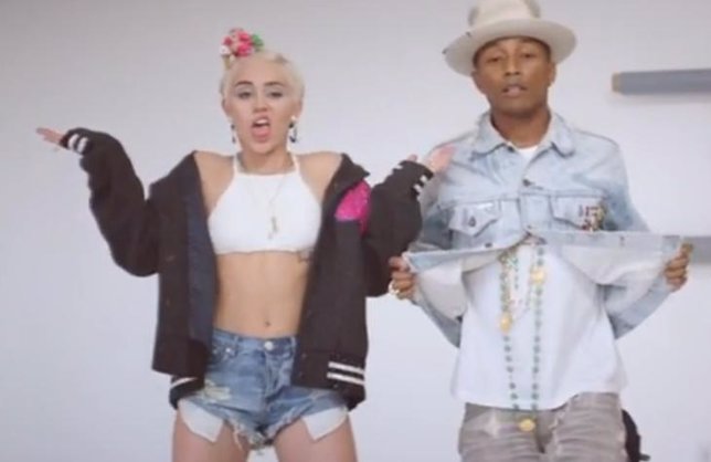 Miley Cyrus y Pharrell Williams