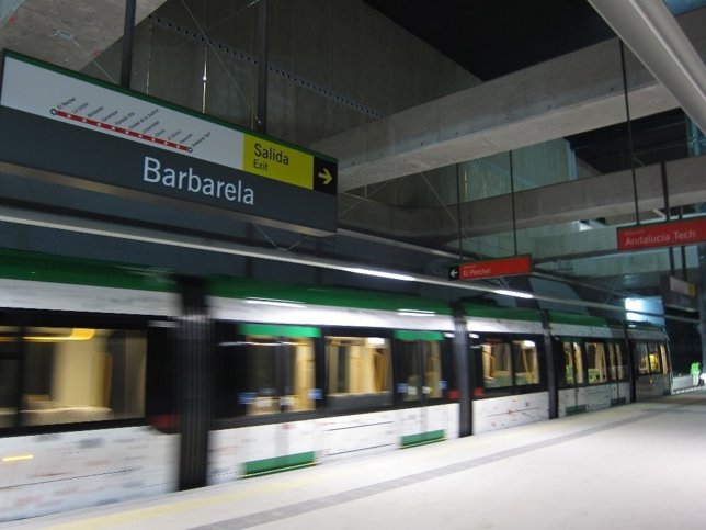 Pruebas en el metro de Málaga