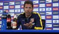 Simeone: "Venimos con la expectativa de ir creciendo en lo futbolístico"