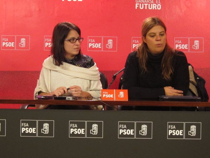 Adriana Lastra y Gimena Llamedo (igualdad FSA-PSOE)