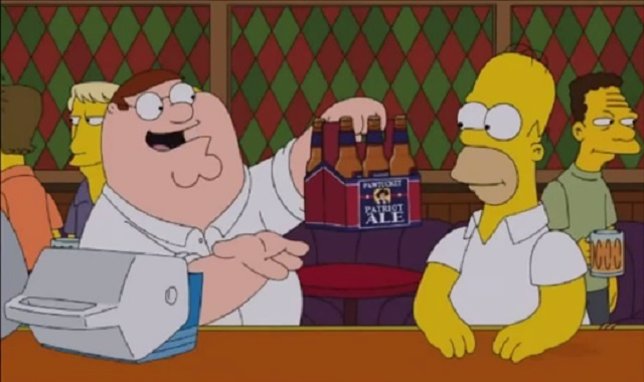 Homer Simpson vs Peter Griffin en un 'crossover'