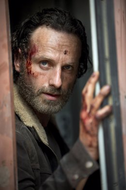 Andrew Lincoln como Rick Grimes en The Walking Dead 