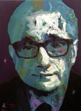 Retrato del cineasta Martin Scorsese, por Alberto Ramírez