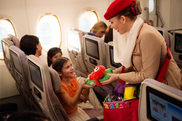 El servicio de Emirates para los niños