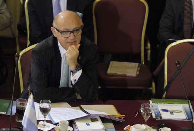 Argentina's Foreign Minister Timerman reacts during a Mercosur trade block forei