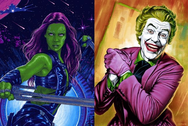 Gamora y el Joker en posters Mondo