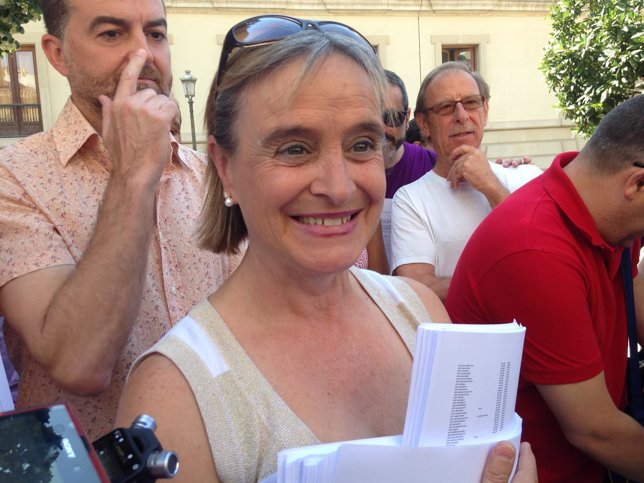 Carmen Bajo, condenada por un piquete en la  huelga en 2012