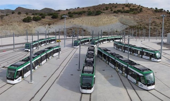 Trenes del metro de Málaga