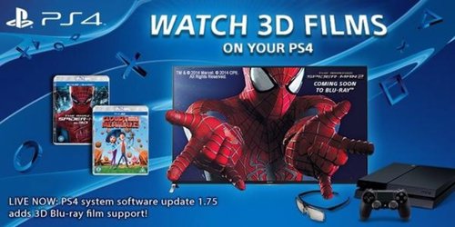 La PlayStation 4 ya permite la reproducción de Blu-rays 3D