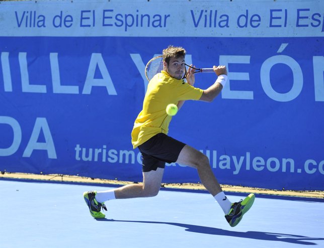 El tenista español Gerard Granollers en el Open de El Espinar