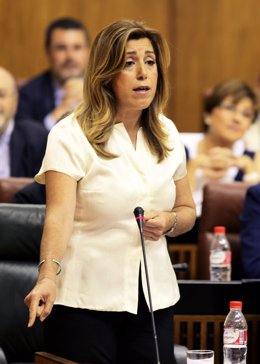 Susana Díaz en el Pleno del Parlamento andaluz