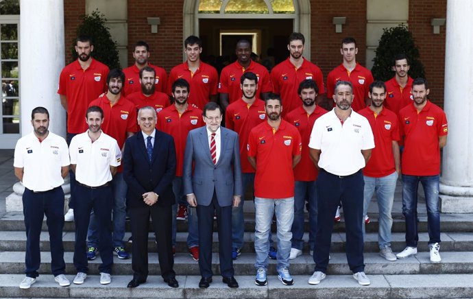 Rajoy recibe a la selección española de baloncesto