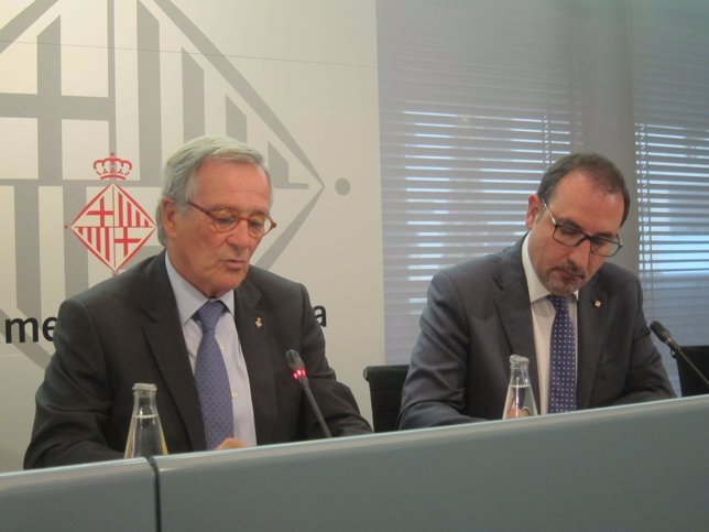 El conseller de Interior Ramon Espadaler y el alcalde de Barcelona Xavier Trias 