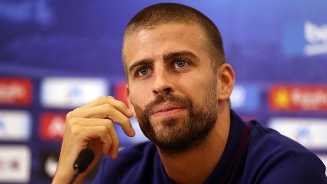 Gerard Piqué, en rueda de prensa