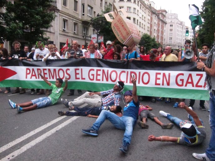 Manifestación en Santander