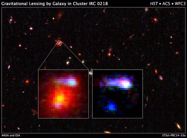 La galaxia de lente cósmica más lejana