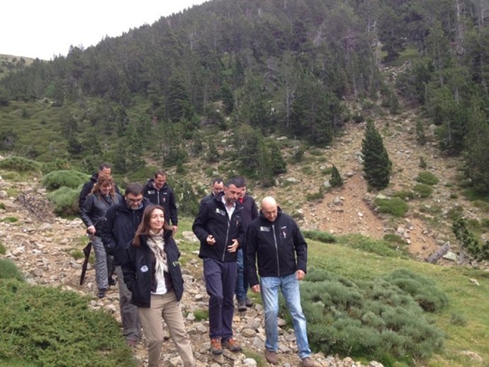 El conseller Santi Vila, en una visita a Setcases