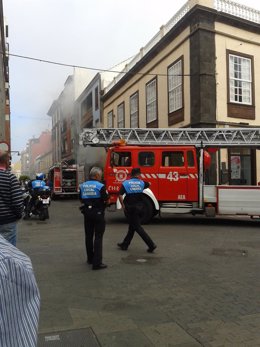 Incendio en La Laguna