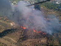 El incendio de Mijas deja daños en cuatro viviendas y un vehículo