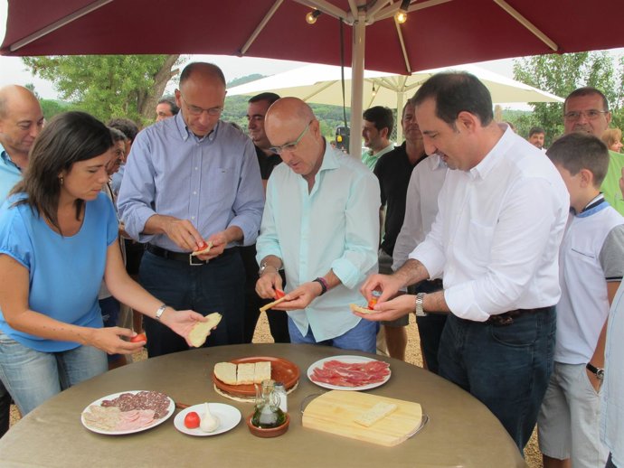 Montserrat Surroca, Enrico Letta, J.A.Duran y Ramon Espadaler